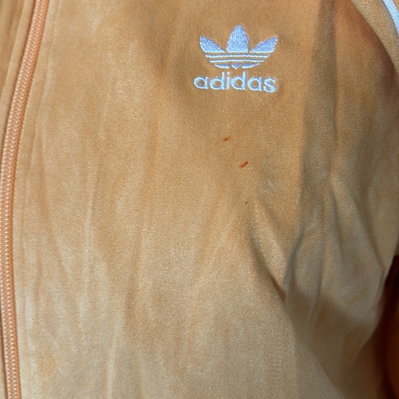 Adidas Yellow Suede Tracksuit Jacket - Picture 2 of 5
